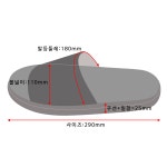 디딤 일회용 슬리퍼 호텔 여행용 순면 실내화 벨벳 거실화 210-C : 이지용품몰
