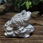 거북이쉼터 육지 세 다리 두꺼비 개구리 동물 동상 조각 선 홈 정원 장식 수지 돌 부처님 인형 풍경 : 늘봄3