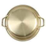 큰 낮은 냄비 양수 양은 냄비 업소용 감자탕 부대찌개 짜글이 불고기 전골 냄비 28cm : 마바고