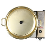 큰 낮은 냄비 양수 양은 냄비 업소용 감자탕 부대찌개 짜글이 불고기 전골 냄비 28cm : 마바고