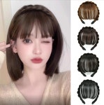 앞머리 포인트 가발 헤어뱅 스타일 땋은머리띠 : 다e나몰