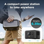 태양열 발전기 에코플로우 휴대용 발전소 리버 미니 백업 리튬 배터리 급속 충전 야외 캠핑용 태양광 : 늘봄2