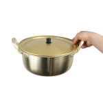 국산 양수 양푼 양은 냄비 식당용 업소용 김치 돼지 라면 찌개 냄비 26cm : 구스벨