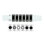 슈슈몽2 1-30Pcs LCD 온도계 스트립 ABS 재사용 가능한 머리 발열 온도 스티커 색상 변경이 마 측정 : 슈슈몽2호