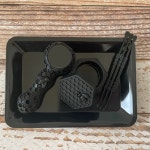 슈슈몽2 블랙 허니콤 실리콘 왁스 컨테이너 조각 도구 콤보 : 슈슈몽2호