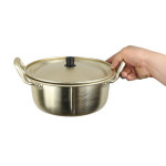 국산 양수 양푼 양은 냄비 식당용 업소용 김치 돼지 라면 찌개 냄비 20cm : 구스벨