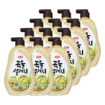 애경 트리오 주방세제 곡물설거지 우리현미 750ml 12개 설거지 : 더진스토어