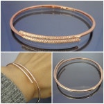 로즈골드 뱅글팔찌/6.5g/H6534 : gemflower