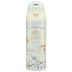 스밋코구라시 잠금 원터치 스테인레스 보냉 보온병 500ml (신비한 토끼의 정원) : 운명적 일본