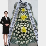 강릉아산병원 장례식장 근조 부고 화환 조화 꽃배달 강릉시 사천면 방동길 38 꽃집 : FLOLET