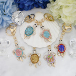 미니 블링 거북이 열쇠고리 가방고리 복선물  단체선물 가방고리선물  부모님선물 새해선물 거북이장식 거북이소품 : 아리 공방