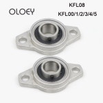 베개 블록 베어링 4 개 KFL08 KFL000 KFL001 KFL002 KFL003 KFL004 KFL005 8/10/12/15/17/20/25mm 아연 합금 직경 보어 플랜지 : 믿고마켓
