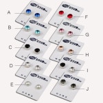 여자 강한 자기 귀 드 세트 피어싱 귀걸이 가짜 친구 연인 보석 1 : 더 미래모