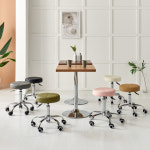 메딕스 스툴 인테리어 화장대의자 원형 높낮이 보조의자 : 라파엘가구