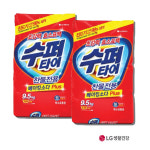 수퍼타이 가루세제 9.5kg 2개 찬물전용 빨래 세탁세제  대용량 업소용 : 제이엘상사