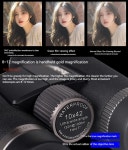 텔레스코프 천체망원경 고배율쌍안경 오페글라스 콘서트망원경  BAK4 프리즘 위상 보정 코팅 강력한 10x4 2/12x50 망원경 ED 쌍안경 야외... 