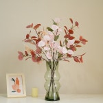 가을 인공 Brown 유칼립투스 줄기 가짜 나뭇가지 꽃꽂이 테이블 중앙 장식품 : 가로수-1