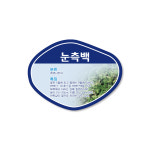 케이월드/수목표찰/걸이/조약돌형/포맥스/식물이름표 : 케이월드디자인