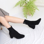 [신고벗고]KC-G5111 부츠 하이힐 앵클 삭스 첼시 로우 미들 부티힐 숏부츠 : 신고벗고