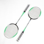와일드 배드민턴 라켓 2p세트(그린) : 건양상사