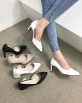 국산 수제화 3cm 5cm 7cm 9cm 인사이드 오픈 스틸레토 펌프스 힐 : 코코로마켓