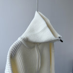 반집업 아노락 터틀넥 골지 세미오버핏 니트 : 파트