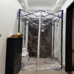 슬러지보관함 천막 완충 지대 방역 크라운 소독 주택 플랫 탑 작은 통로 실내 임시 격리 지점 텐트 싱글 : 차이나우몰