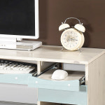 우드 데스크 작은 테이블 공부방 좁은 집 원룸 PC 본체 게이밍 낮은 원목 나무 미니 1인용 입식 화이트 아카시아 워시 월넛 오크 수납 선반... 