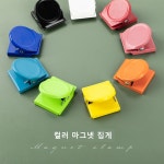 자석집게 마그넷 클립 자석 메모홀더 : blanc deco