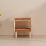 우드 침대 옆 고무나무 선반 낮은 40cm 폭 좁은 틈새 미니 아이방 가성비 저렴한 수납 2단 사무실 안방 소형 모듈 매거진 랙 오픈 2단 협탁 400... 