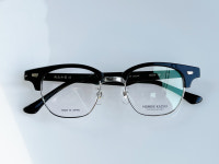 니시데카즈오 브로우라인2 C2 그레이/무광실버 하금테 안경 NISHIDE KAZUO BROWLINE 2 : 스토어스페이스