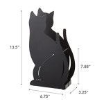야마자키 산업 2359 우산 꽂이 고양이 블랙 : g2g