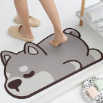 포유 빨아쓰는 욕실 화장실 애니멀 규조토 발매트 : 포유매트
