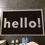 포유 현관 입구 매장 WELCOME 심플 코일 발매트 : 포유매트