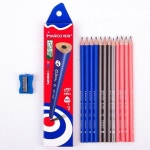 찰필 pcs 기본 연필 미니 깎이 HB H B 안전 소재 색 모양 자연 나무 학생  콩테 : 서현14우진