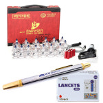 국산 한솔의료기 부항기 10컵+스텐사혈기+사혈침200개 17/19/30컵 세트 : 가온누리세상