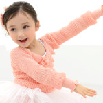 진주플라워 니트발레워머 (살구) 여아 유아 발레복 털티 : UABALLET