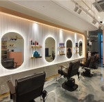 화장대 욕실 거울 간접조명 제작 타원형 led 거울 세로형 500x800 LED 터치스위치 : 노아 하우스