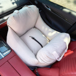 바비숑시즌3 프리미엄 아이보리 강아지 카시트 애견 반려견 펫시트 차시트 에어백 드라이빙킷 : 팜웨이