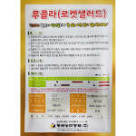 미소화원농장 루꼴라 루콜라 로켓샐러드 씨앗 3000립 : 미소화원농장