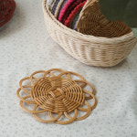 라탄공예 꽃잎 컵받침 패키지 diy 라탄키트 - 동영상강의 고급 라탄환심재료 포함 : 슬로우모먼츠