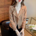 수입 가죽 자켓 스웨 재킷 가을 향기 자기 재배 오 : 수수SUSU