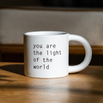 너희는 세상의 빛이라 말씀 머그컵 화이트 : 굼 KOUM