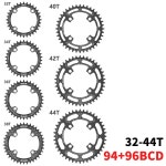 자전거부품 DECKAS-자전거 라운드 체인 링 94/96/104/110/130/144BCD SH/SR 32-52T 7-12s R7000/R8000/7100 용 좁은 와이드 톱니... 