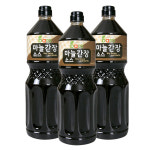 바로 마늘 간장 소스 2.2kg (3병) 닭강정 알싸한 만능 갈릭 치킨 양념장 갈릭맛 : 바로소스
