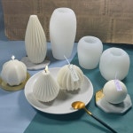 Rhombus Sphere 실리콘 몰드 DIY 아로마 캔들 만들기 키트 수제 비누 석고 아이스 하키 큐브 : 승빠오