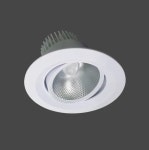 EL 5282 LED 다운라이트 COB 매입등 플리커프리 12W 회전 반사갓 4000K 화이트 100mm : 유로조명도매샵