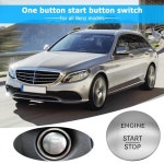 자동차부품 VODOOL-범용 자동차 키리스 시동 스톱 푸시 버튼 엔진 점화 스위치 액세서리 2215450714 메르세데스 벤츠 W164 W205 용... 