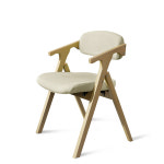 에보니아 민트 접이식의자 비취원목 모서리 라운딩 패브릭커버 세탁가능 탈착가능 : 슈거로프