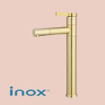 INOX JT-C341 아이녹스 무광골드 탑볼 세면 수전 교체 : 소유키친